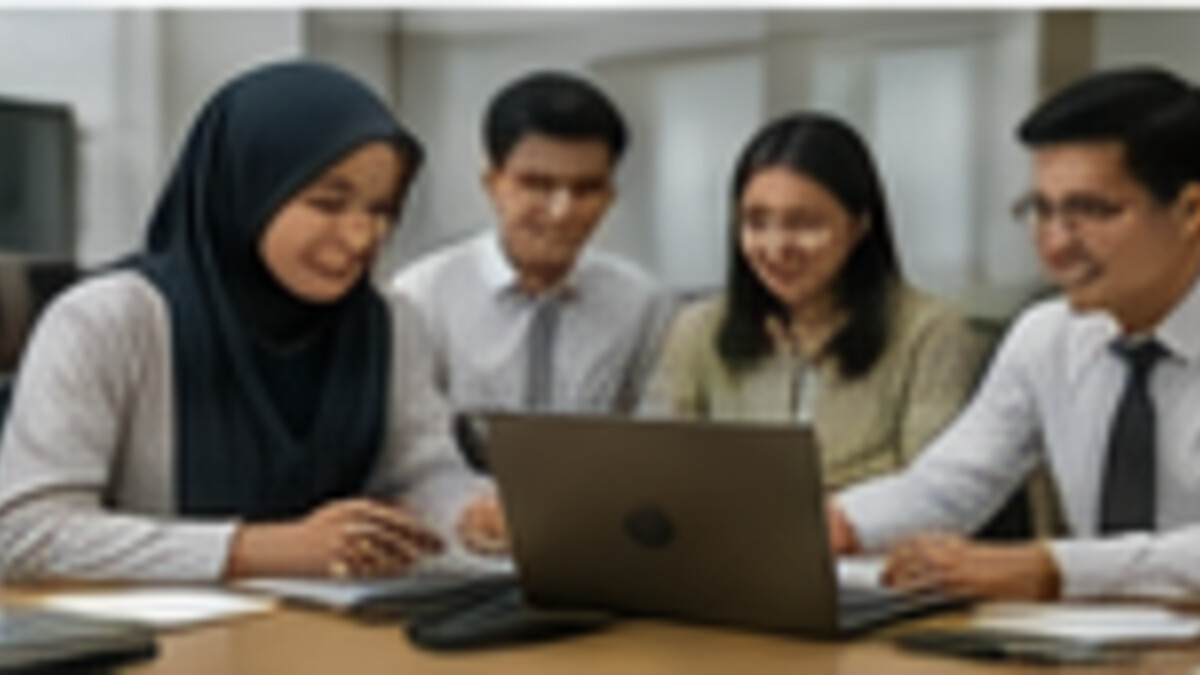 Mahasiswa Indonesia berdiskusi untuk memperoleh informasi akademik
