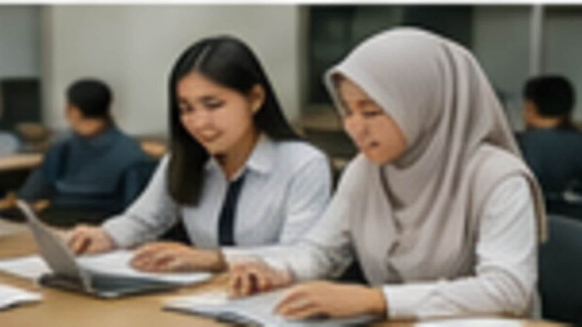 Mahasiswa Indonesia belajar bersama untuk bidang akuntansi